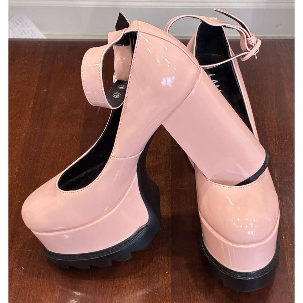 La Moda Candy Extreme Pink Platform Heels Size 7 Mary Jane Goth Punk‎ Dolls Kill
